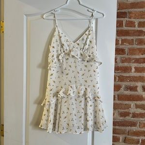White Floral Desss